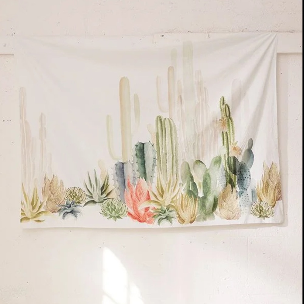 Urban Outfitters Cactus Garden Wall Tapestry